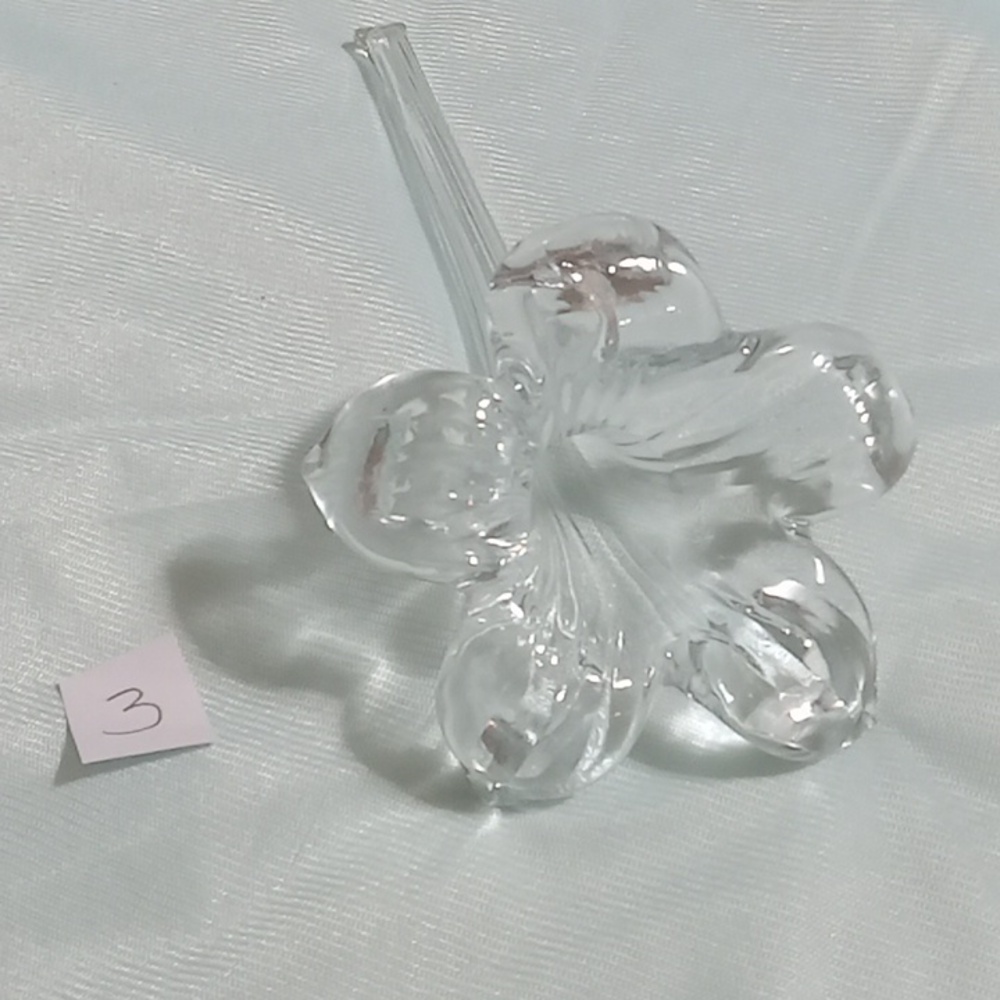 Blown Glass Art Flower Lily bud vase pk#3 - Picture 2 of 7